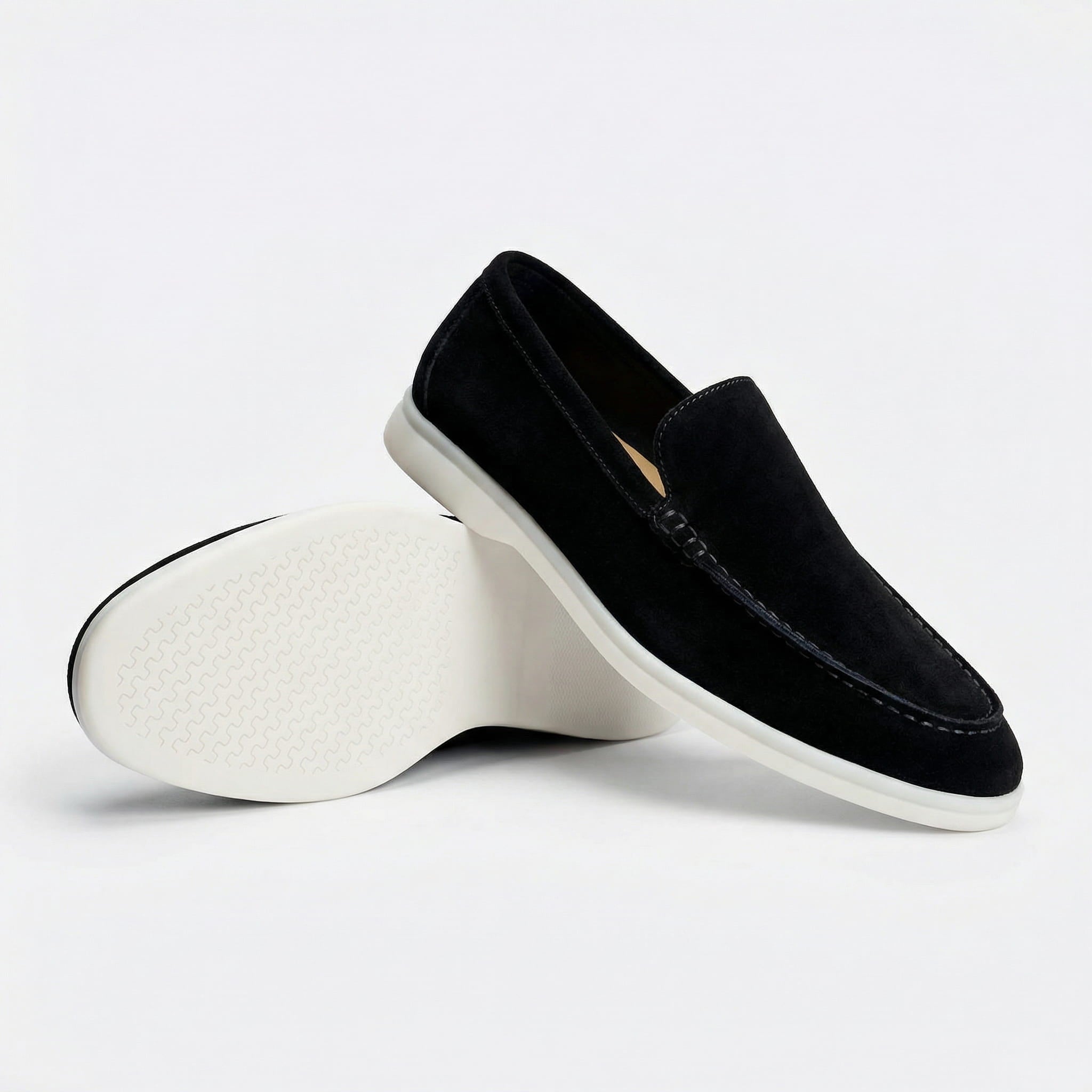 The Richmond Suede Loafer — Black