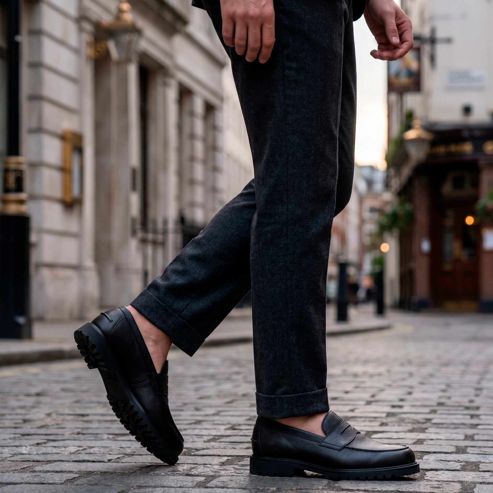 The Kensington Penny Loafer — Black