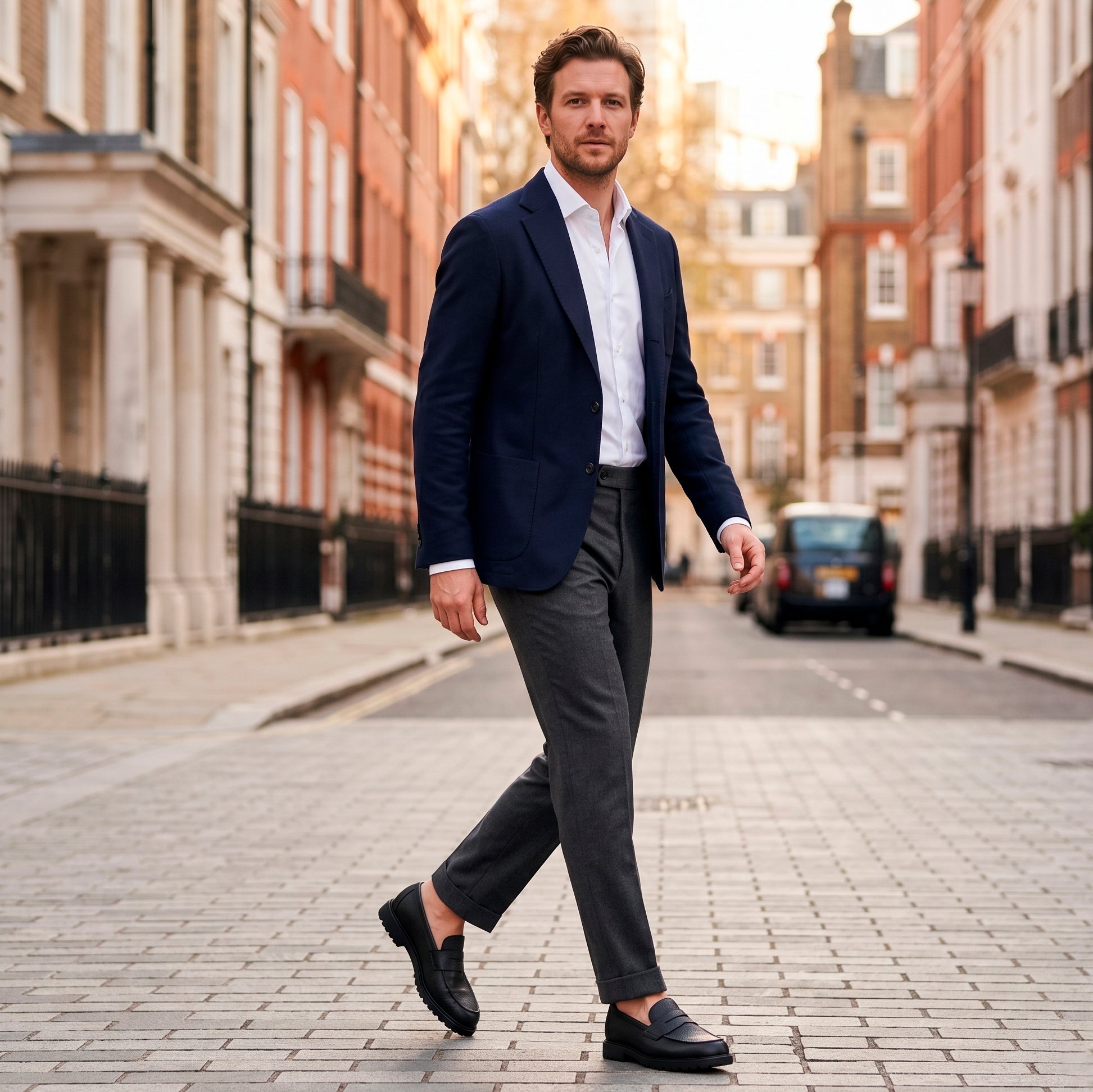 The Kensington Penny Loafer — Black
