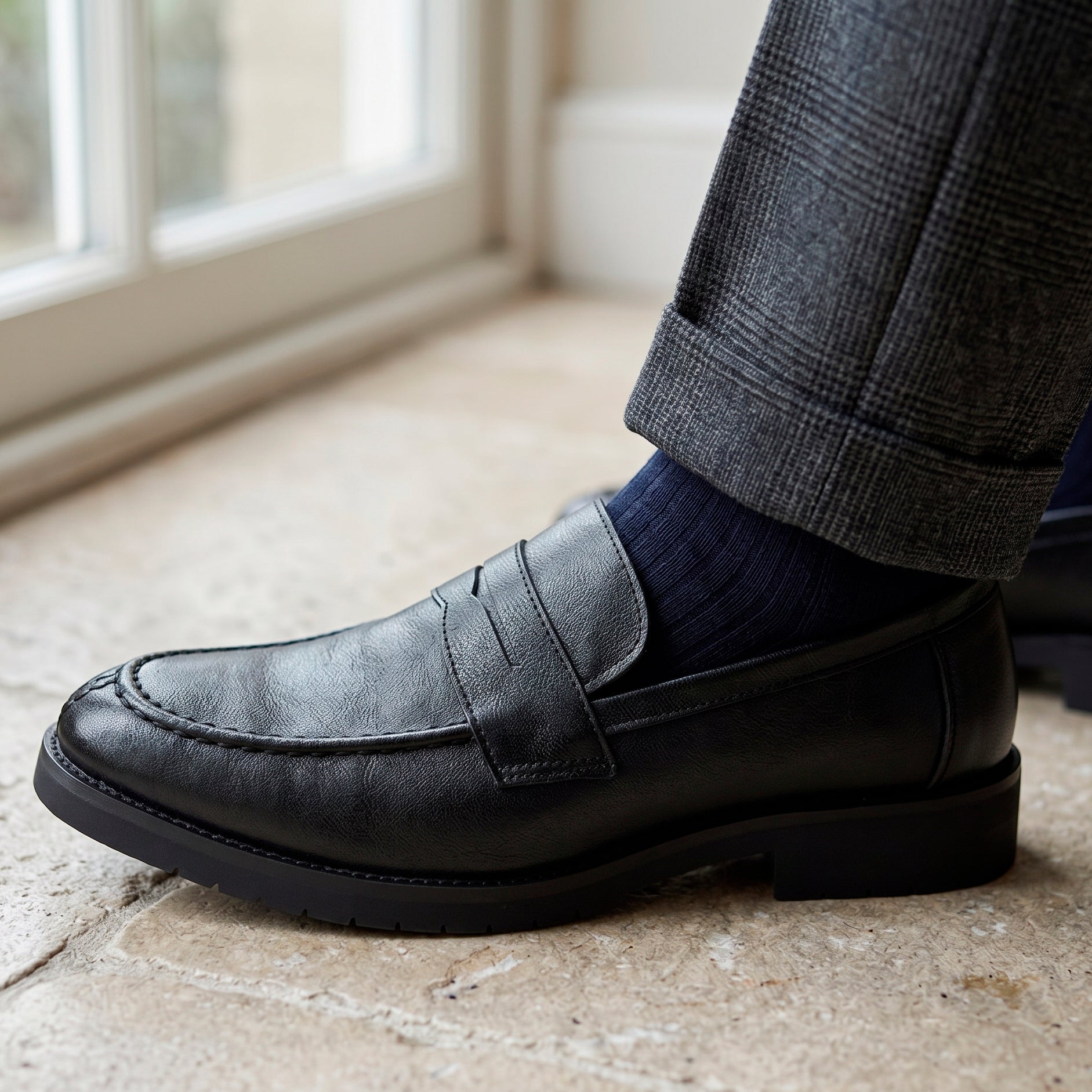The Kensington Penny Loafer — Black