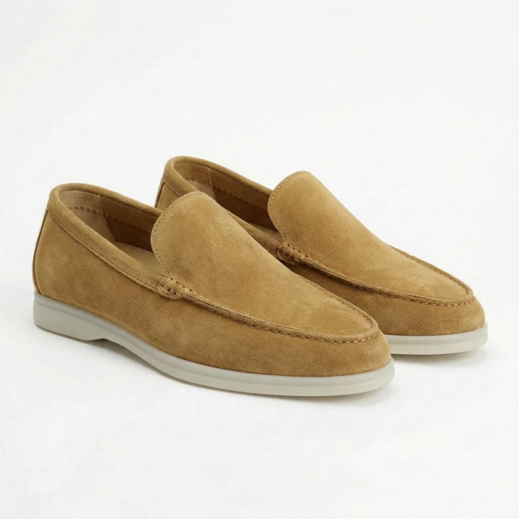 The Richmond Suede Loafer — Sand Beige
