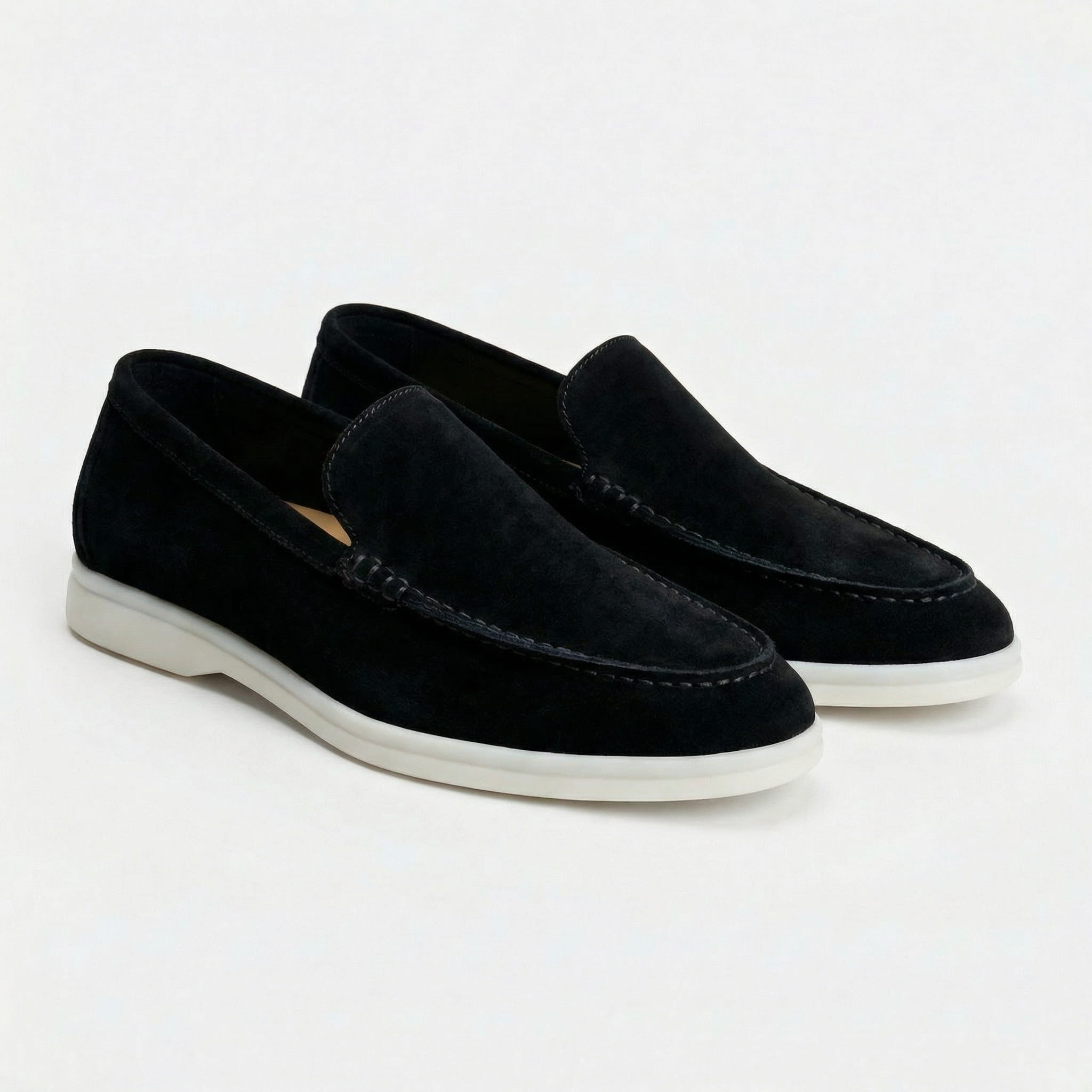 The Richmond Suede Loafer — Black