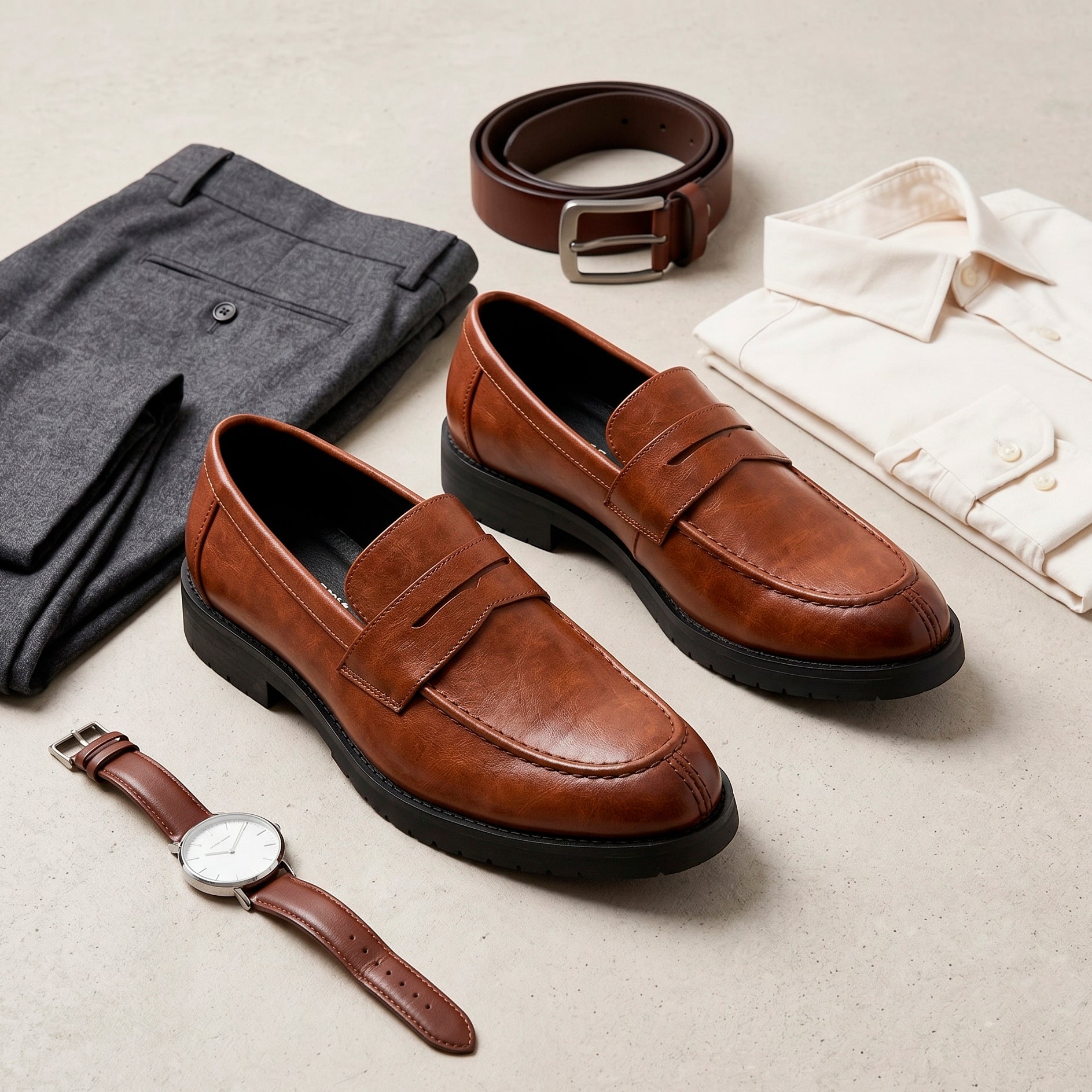 The Kensington Penny Loafer — Brown
