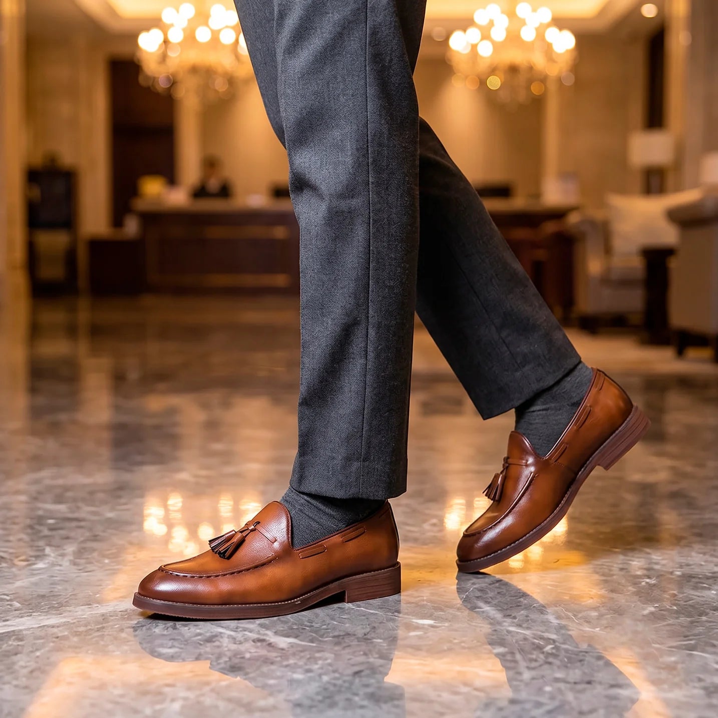 The Mayfair Tassel Loafer — Cognac