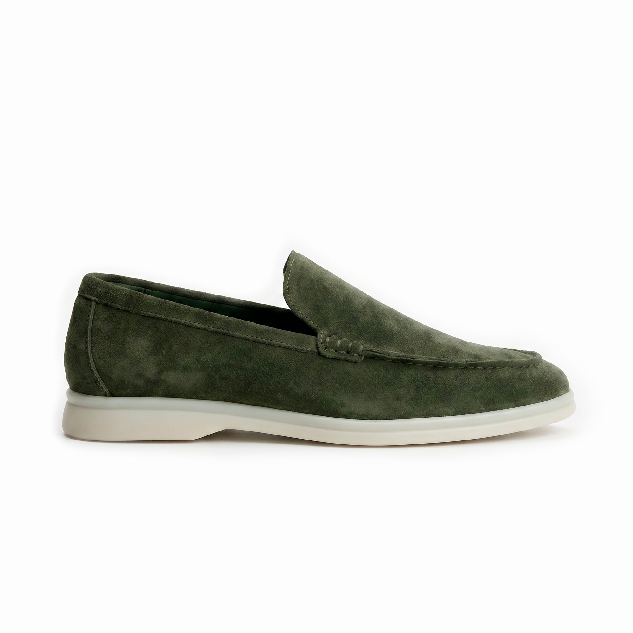 The Richmond Suede Loafer — Olive