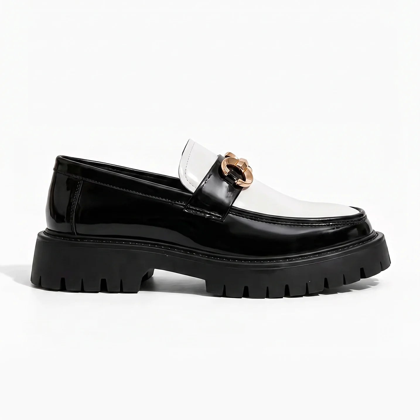 The Soho Loafer – White & Black
