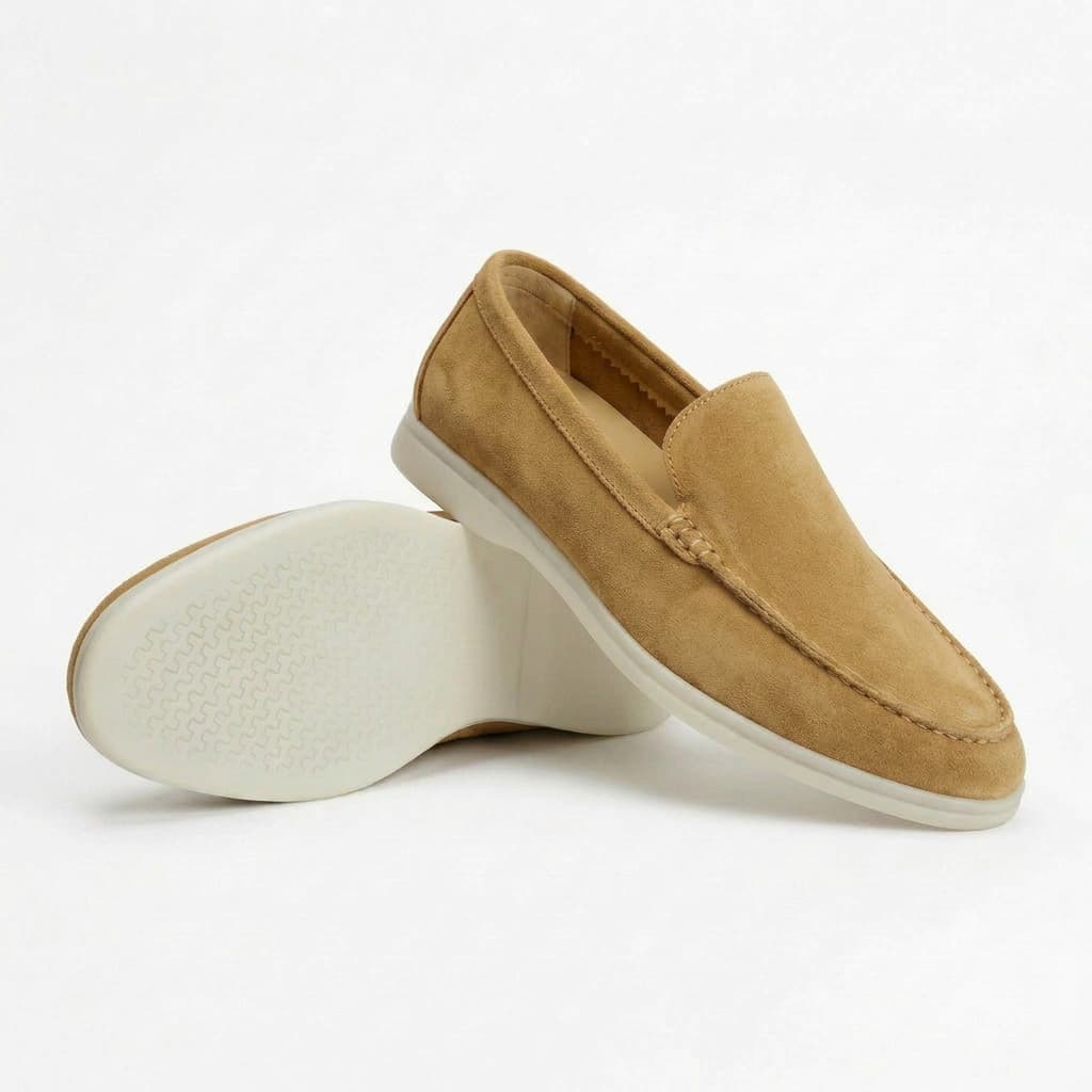 The Richmond Suede Loafer — Sand Beige